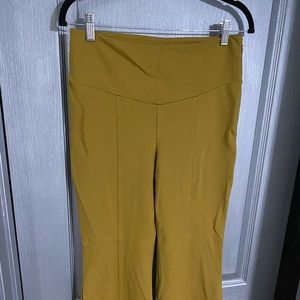 Gold fitted pants from anthro
